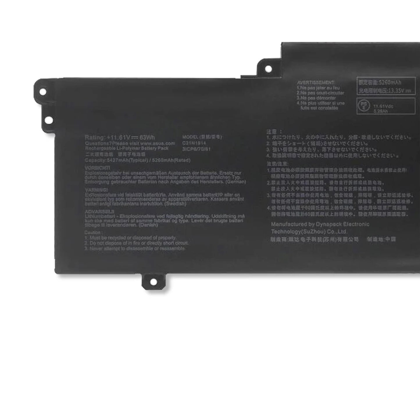KELESY C31N1914 Laptop Battery For Asus ZenBook 14 UX435EA UX435EG UM425QA UM425UAZ Ultralight UX435EAL 13 UX425UG 63Wh
