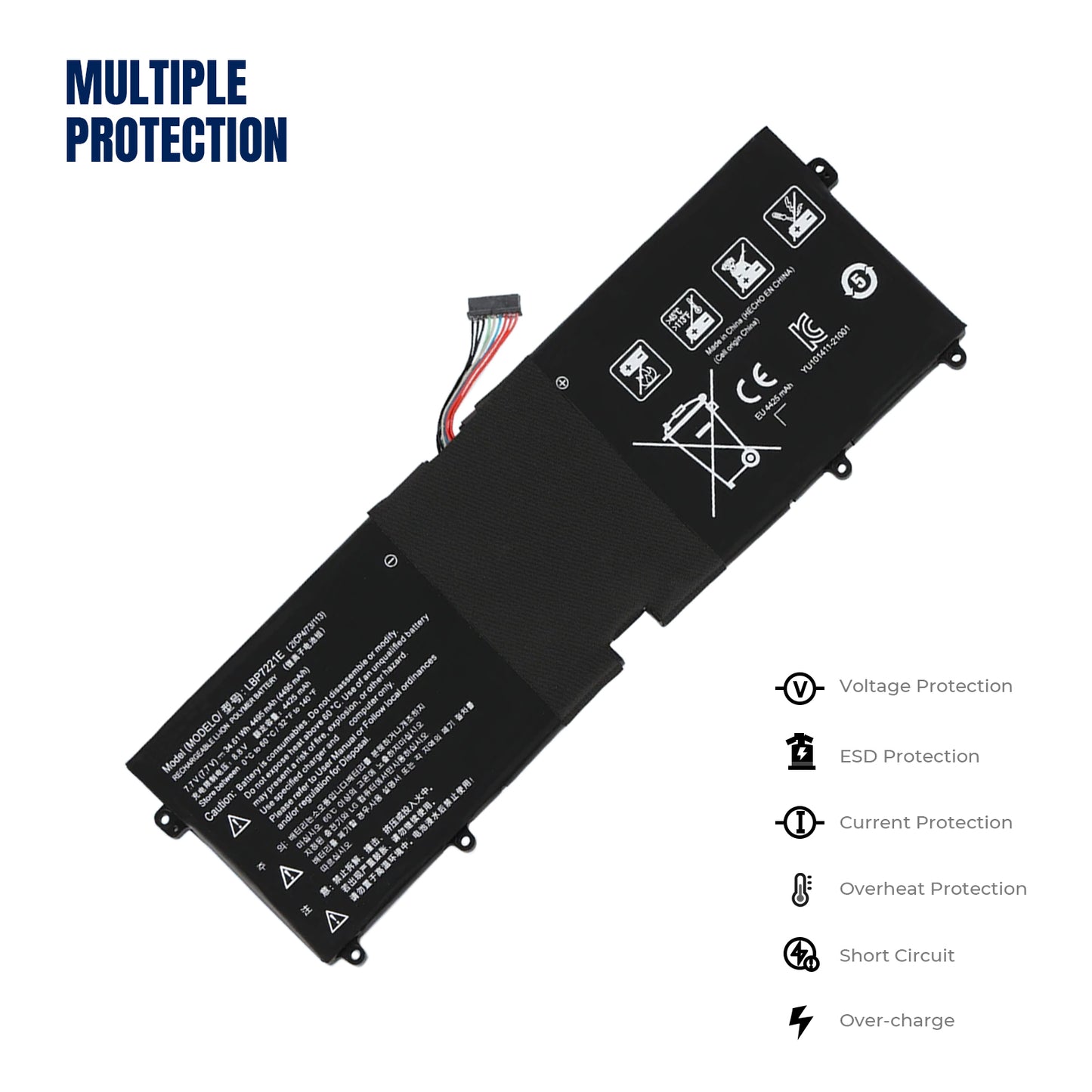 KELESY Batería LBP7221E para LG Gram 13Z940, 14Z950, 13ZD940, 15ZD950, 14Z960, 15Z960, 15ZD970, 15Z975