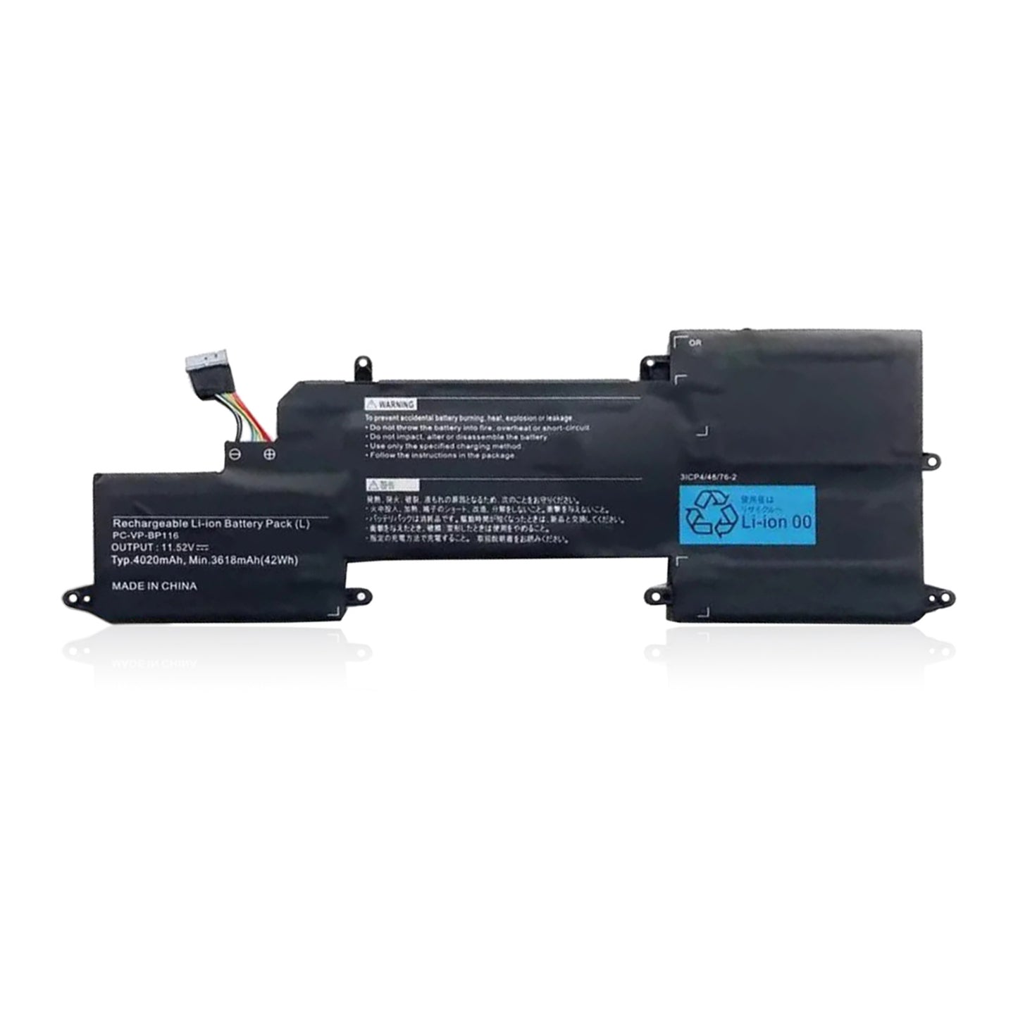 KELESY Batería de portátil para NEC PC-VP-BP115, BP115, PC-VP-BP116