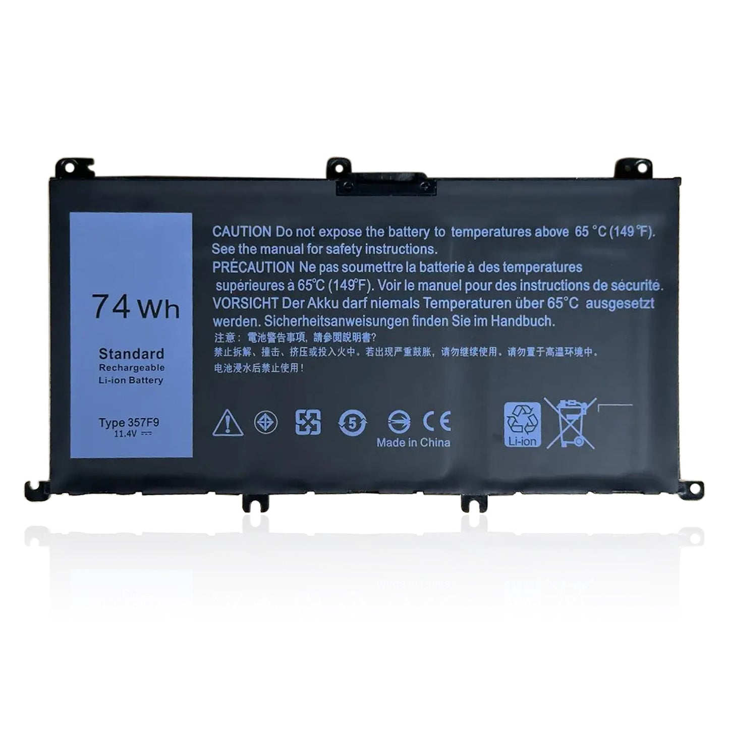 KELESY 74Wh 11.1V 357F9 071JF4 battery for Dell Battery Inspiron 15 5576 5577 7566 7567