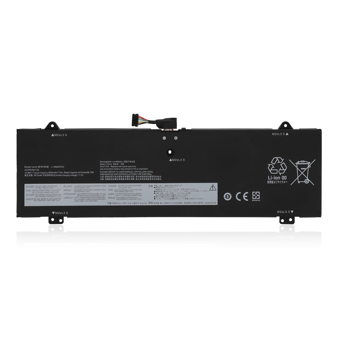 KELESY L19C4PDC Laptop Battery For Lenovo Ideapad Yoga 7-14ITL5 7-15ITL5 Series 5B10Z26482 L19M4PDC L19C4PDC 15.36V 4622mAh