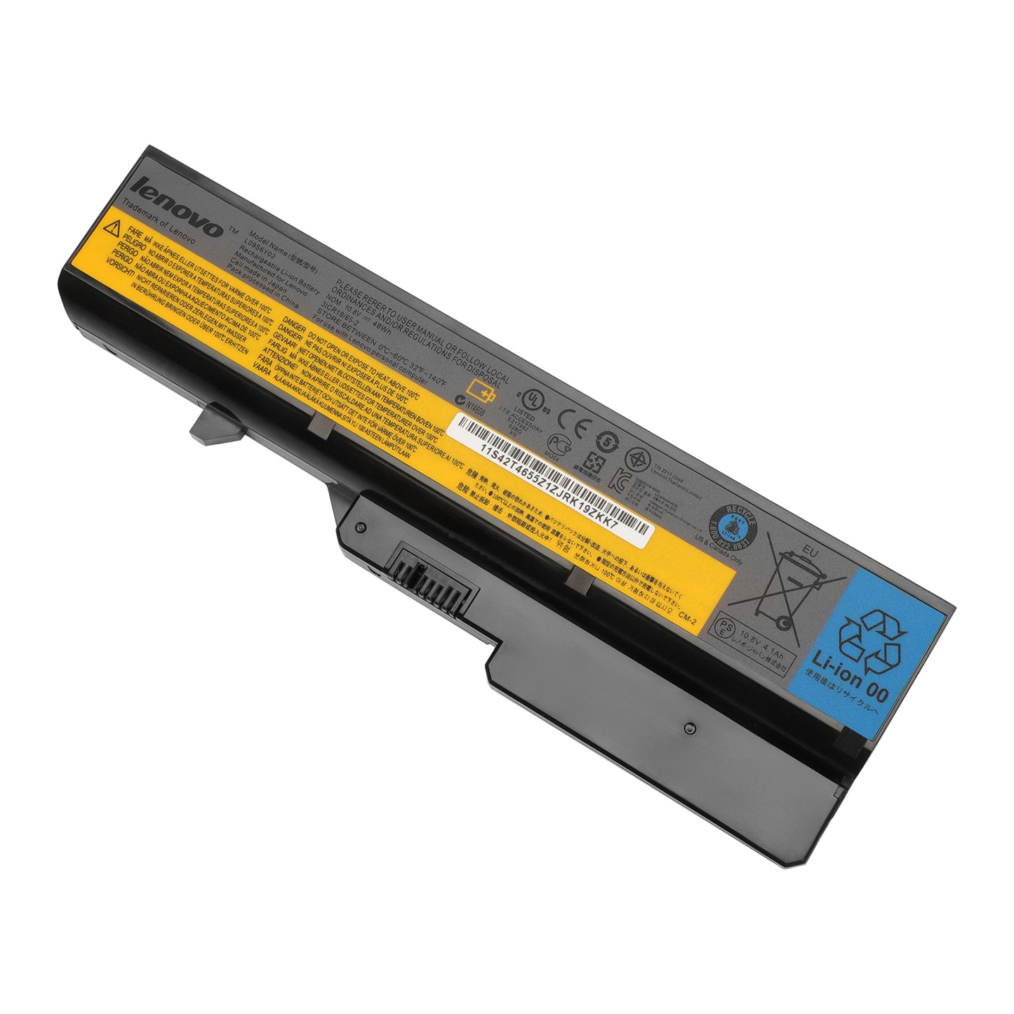 KELESY L09S6Y02 Laptop Battery for Lenovo IdeaPad G460 G470 G570 G560 V360 V370 V470 Z460 Z465 B470 B570 L09L6Y02 4800mAh