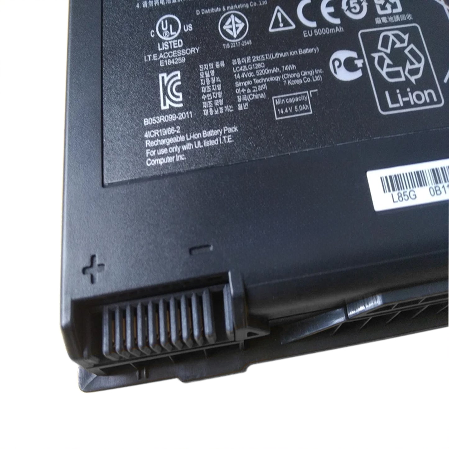 KELESY Batería de A42-G55 14,4 V 74Wh para Asus G55V G55VM G55VW G55VW-S1129V G55VW-ES71 G55VM-DH71