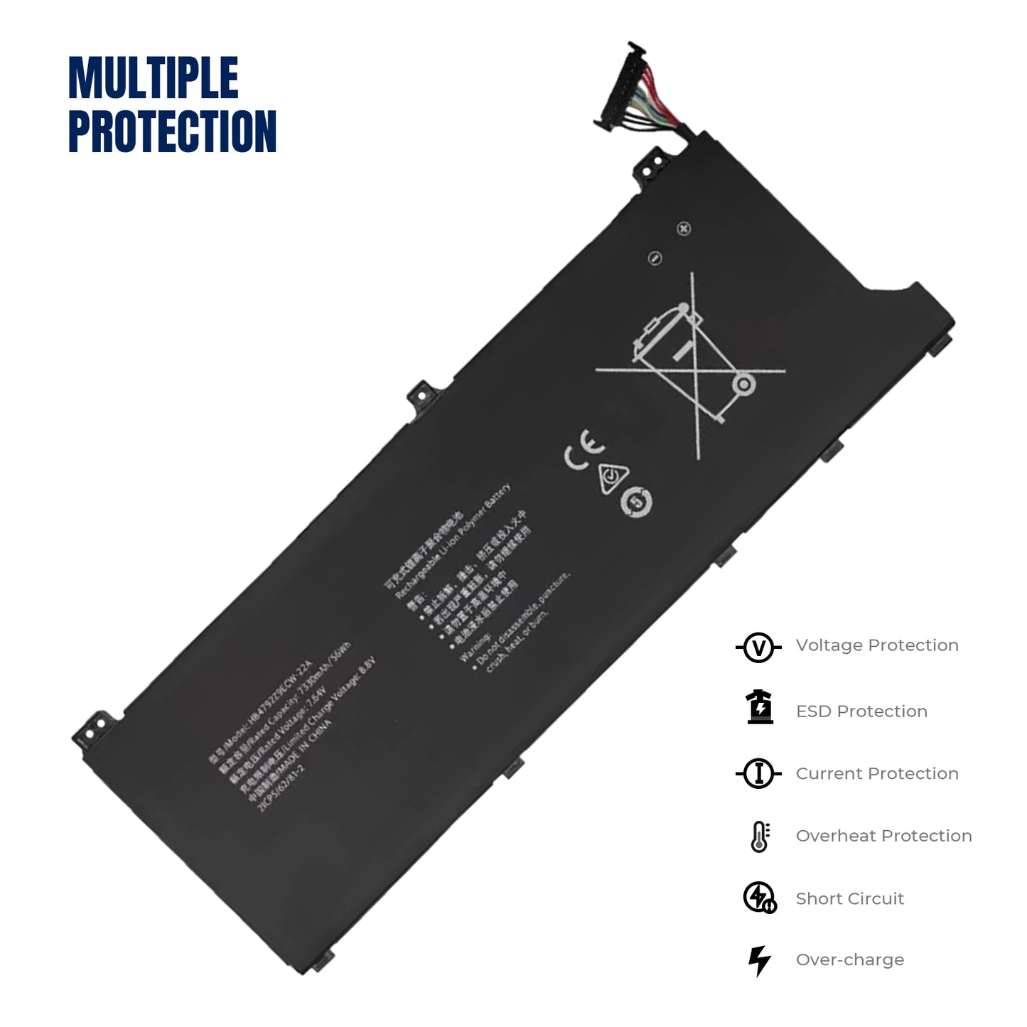 KELESY Batería de HB4792Z9ECW-22A para Huawei, NMH-WFP9HN Matebook d14, NBB-WAH9P, Nbl-WAQ9H