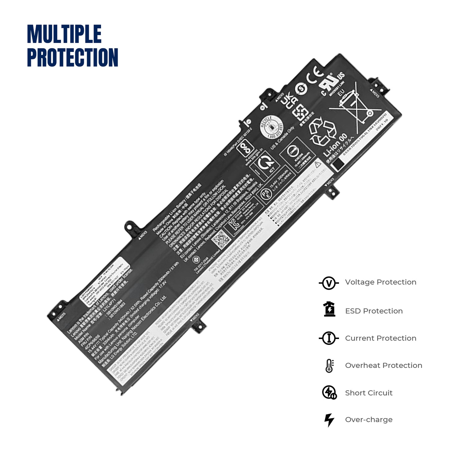 KELESY L21C4P71 L21L4P71 Laptop Battery For Lenovo ThinkPad T14 P14s Gen 3 2022 L21D4P71 L21M4P71 L21M4P72 SB10W51967 52.5WH