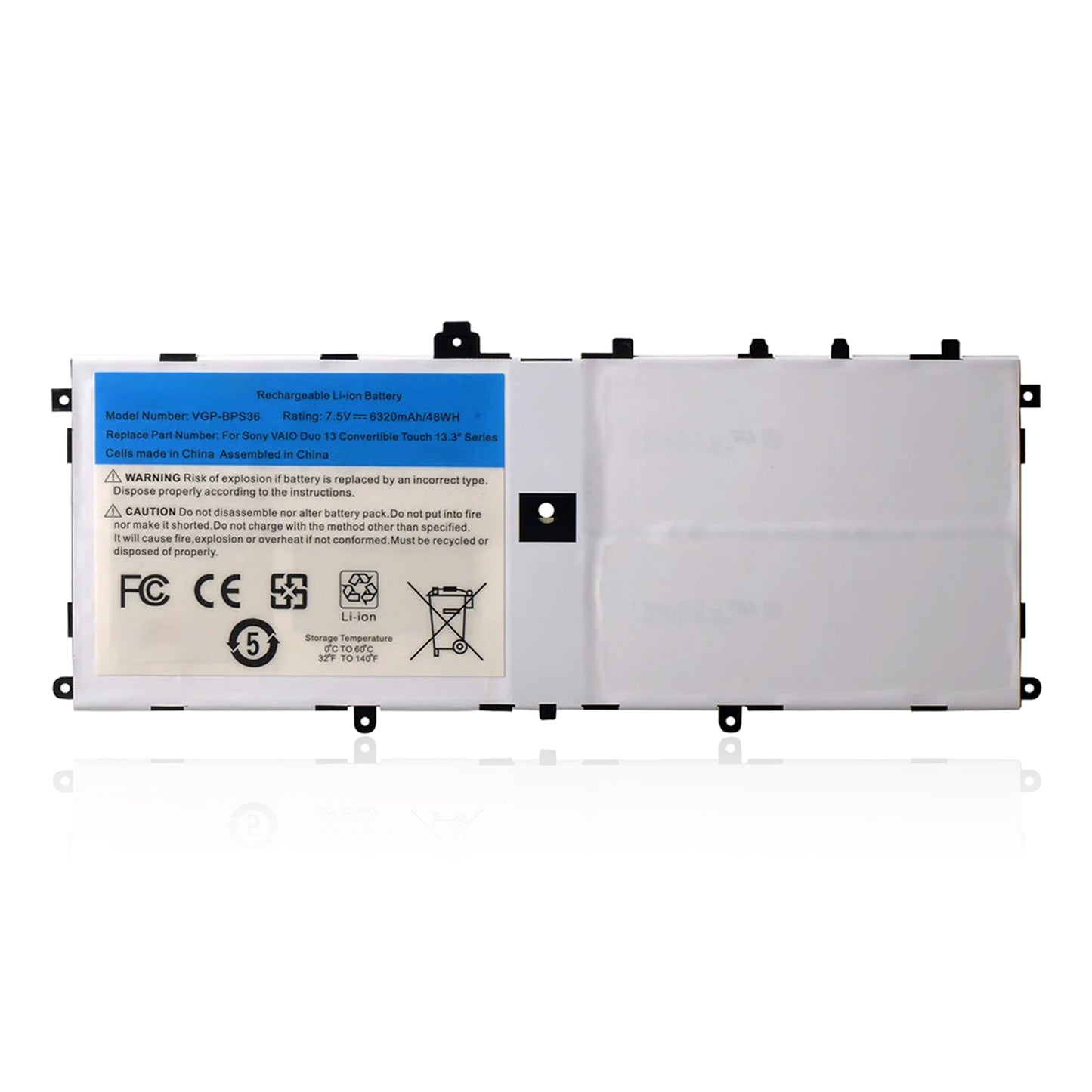 KELESY Batería de VGP-BPS36 BPS36 para SONY Vaio Duo 13 Convertible Touch, 13,3 ", SVD13211CG, SVD1323YCGW, SVD132A14L