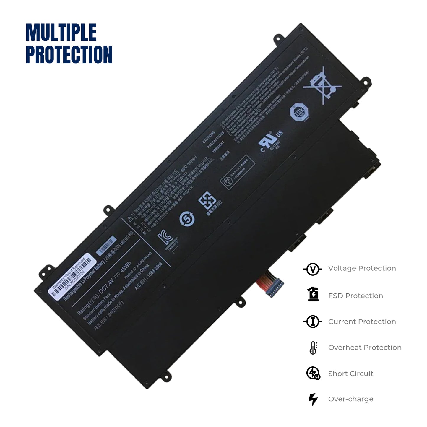 KELESY Batería de AA-PBYN4AB para ordenador portátil, pieza de PC para Samsung 530U3 Series HT3691FC700364 530U3C NP530V3C