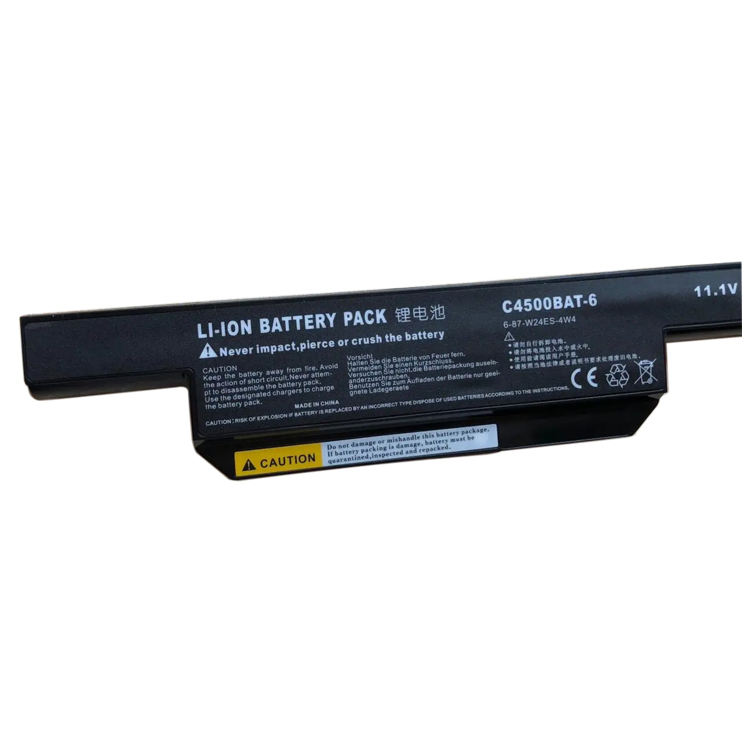 KELESY Batería Para Clevo C4500BAT-6 6-87-W24ES-4W4 B4100M C4500 C4500Q C4500BAT-6 6-87-C480S-4P4 C4500BAT 6 KB15030 W150ER