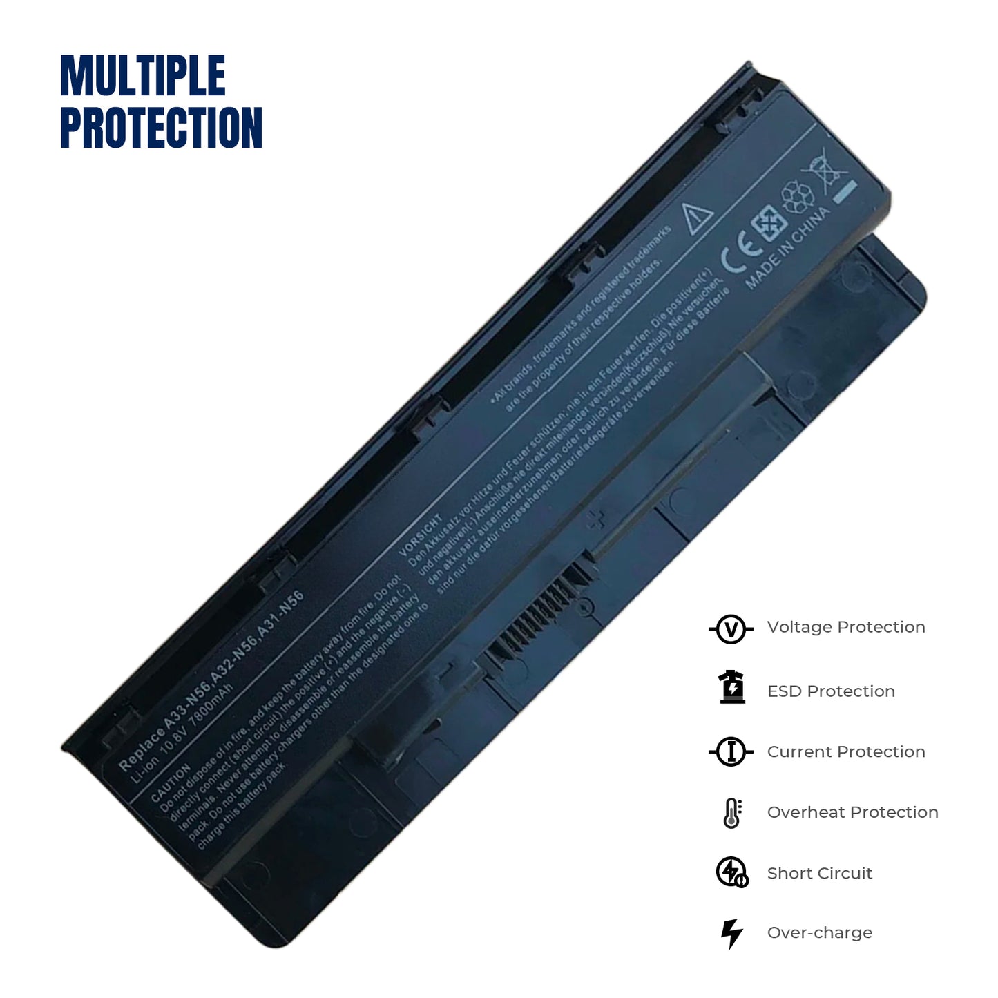 KELESY 6600mAh 9 Cells Laptop Battery A31-N56 A32-N56 A32-N46 A33-N56 For Asus N46 N46V N46VM N46VZ N56 N56D N56V N56VV N56VZ