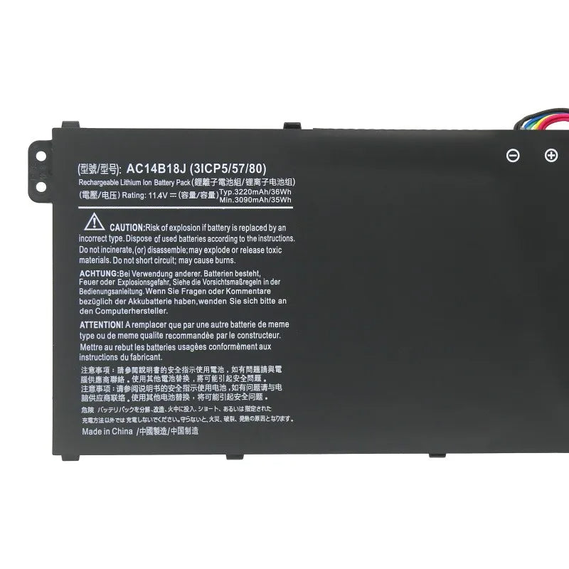 KELESY AC14B18J AC14B13J Аккумулятор для ноутбука Acer Aspire E3-111 E3-112 E3-112M ES1-531 MS2394 B115-MP EX2519 N15Q3 N15W4