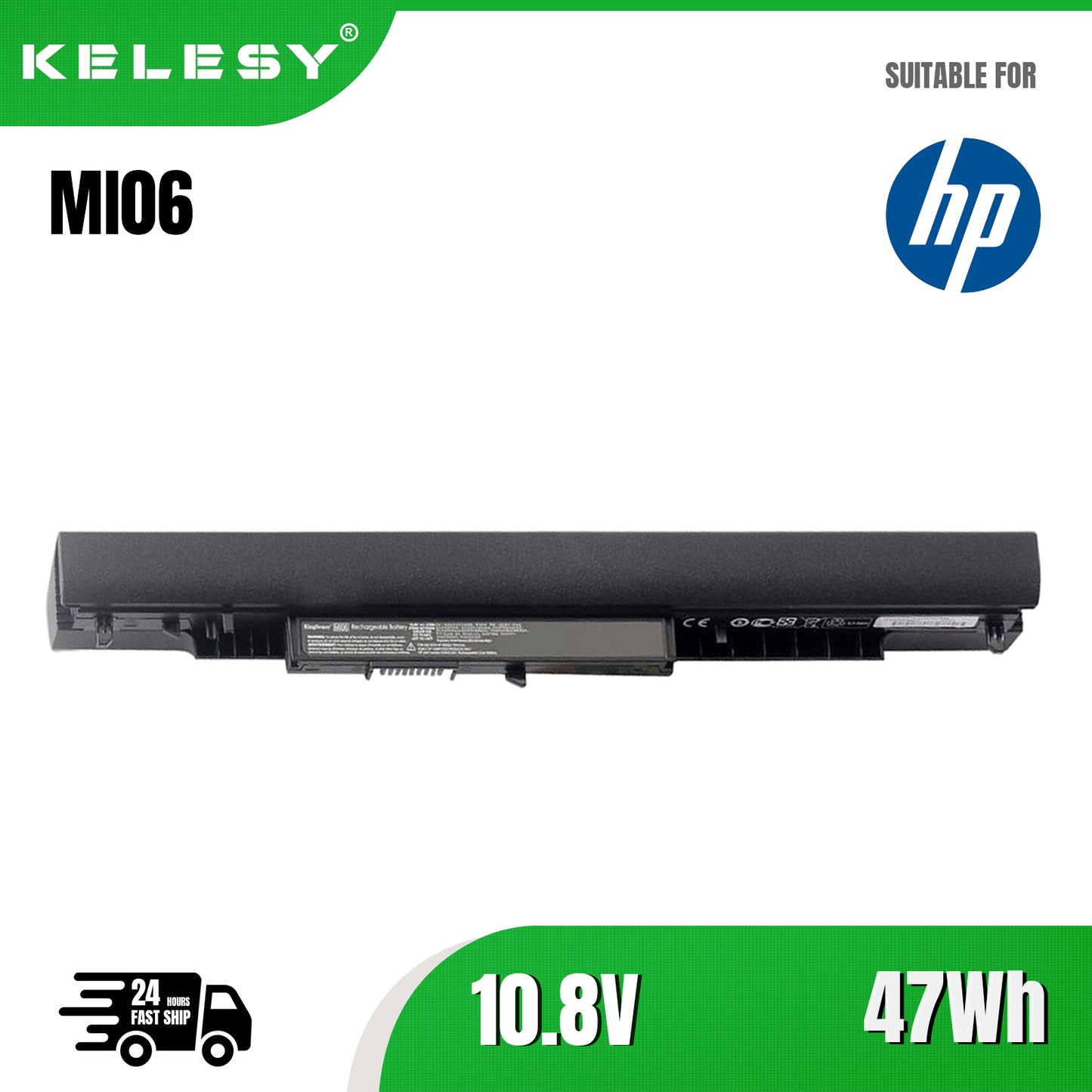 KELESY Genuine Original 10.8V 47Wh MI06 M106 HSTNN-PB6V 843533-851 844198-850 Laptop Battery For HP TPN-I124 Notebook