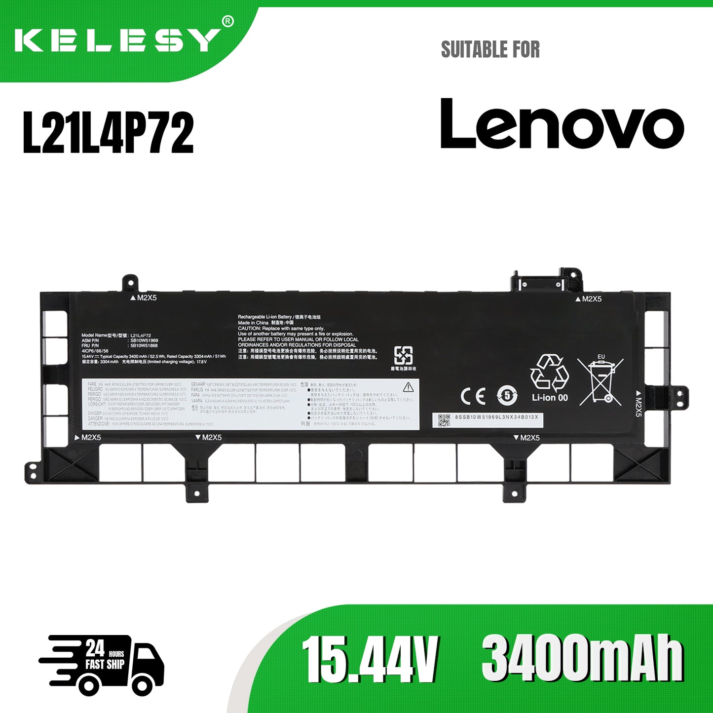 KELESY новый L21M4P74 L21M4P73 L21L4P72 L21D4P72 аккумулятор для ноутбука Lenovo ThinkPad P16s Gen 1 2 ThinkPad T16 Gen 1 2 SB10W51969