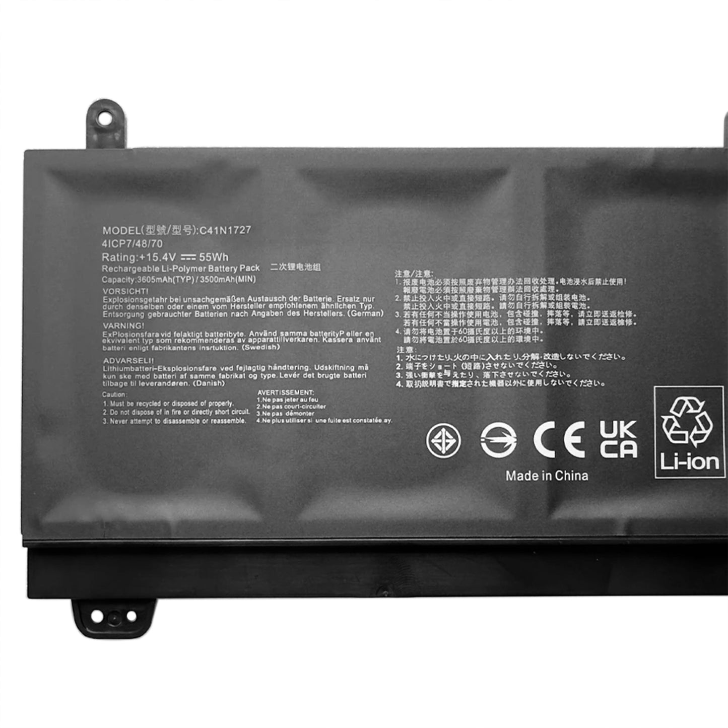 KELESY C41N1727 55WH Laptop Battery For ASUS ROG Zephyrus GM501 GM501G GM501GM GM501GS GU501 GU501GM Series Fast Delivery