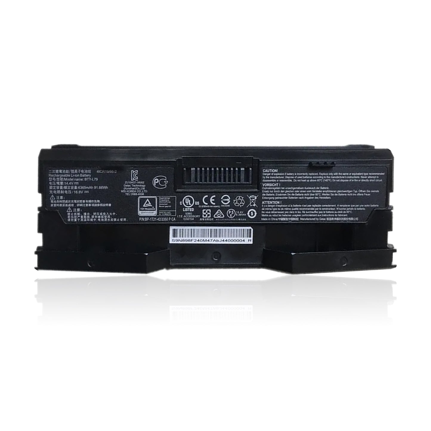 KELESY Batería de BTY-L79 para ordenador portátil MSI HTCVIVE VR One 7RE-231CN, 14,4 V, 6365mAh, 91,66 WH, nueva