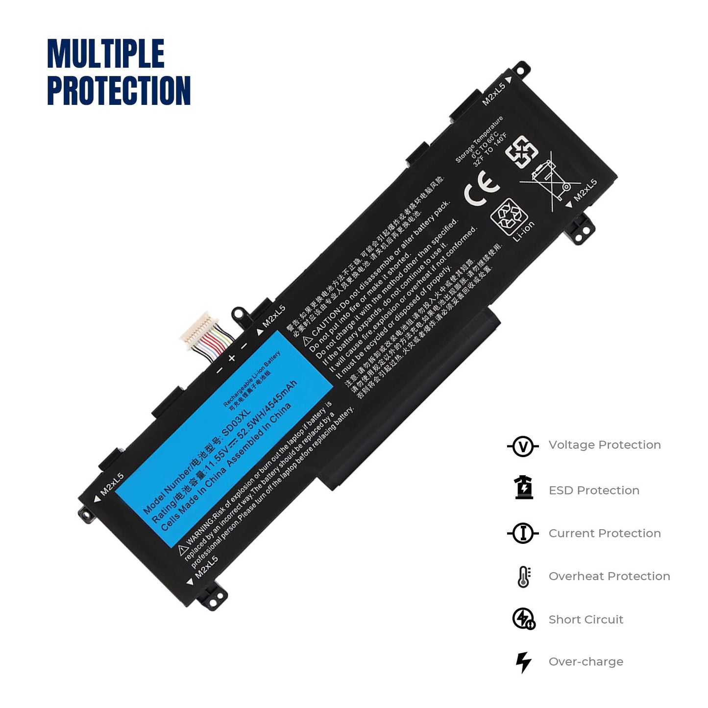 KELESY SD03XL Laptop Battery For Omen 15 2020 15-ek0000 15-en0000 HSTNN-OB1R L84357-AC1 L84394-005 15-ek0001TX 15-ek0011TX