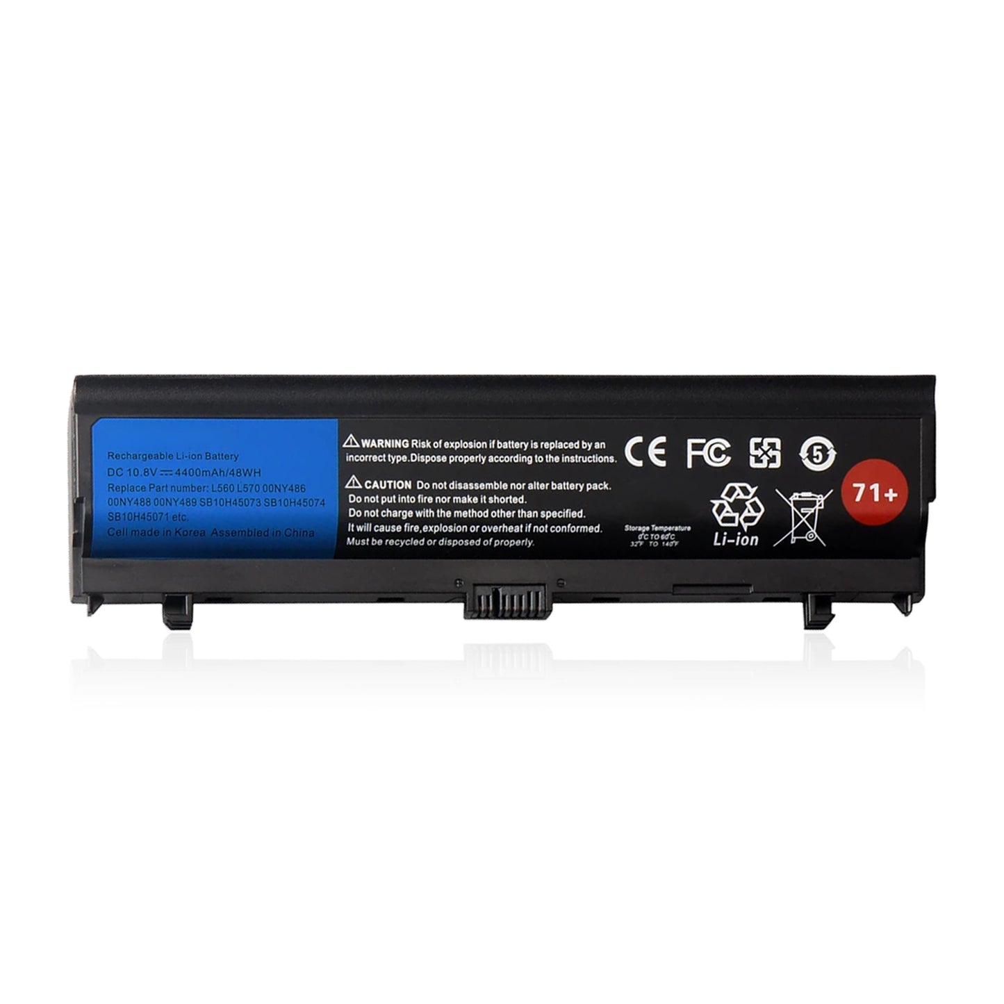 KELESY batería para portátil Lenovo Thinkpad L560, L570, SB10H45073, SB10H45074, SB10H45071, 00NY488, 00NY489, 00NY486 10,8 V