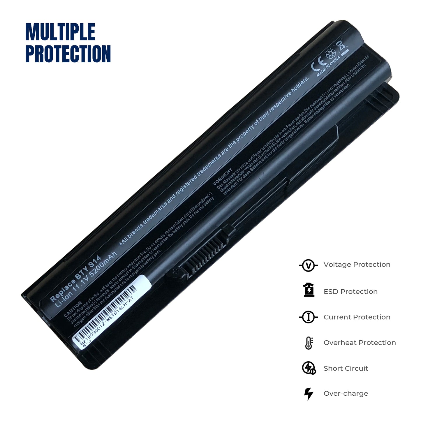 KELESY 4400mAh BTY-S14 battery For MSI Laptop Battery FX720 GE60 GE620 GE620DX GE70 A6500 CR41 CR61 CR70 FR720 CX70 FX700