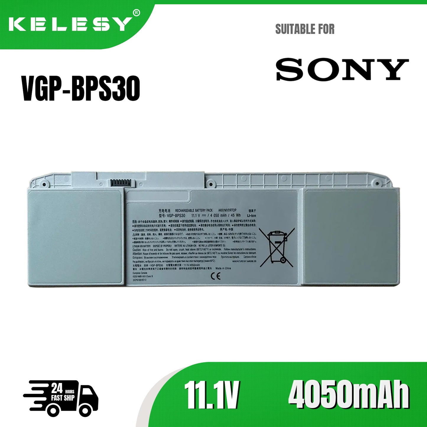 KELESY batería para ordenador portátil, parte de PC para SONY VAIO SVT11 SVT13 SVT131A11T SVT131A11W SVT111A11W SVT131B11T serie