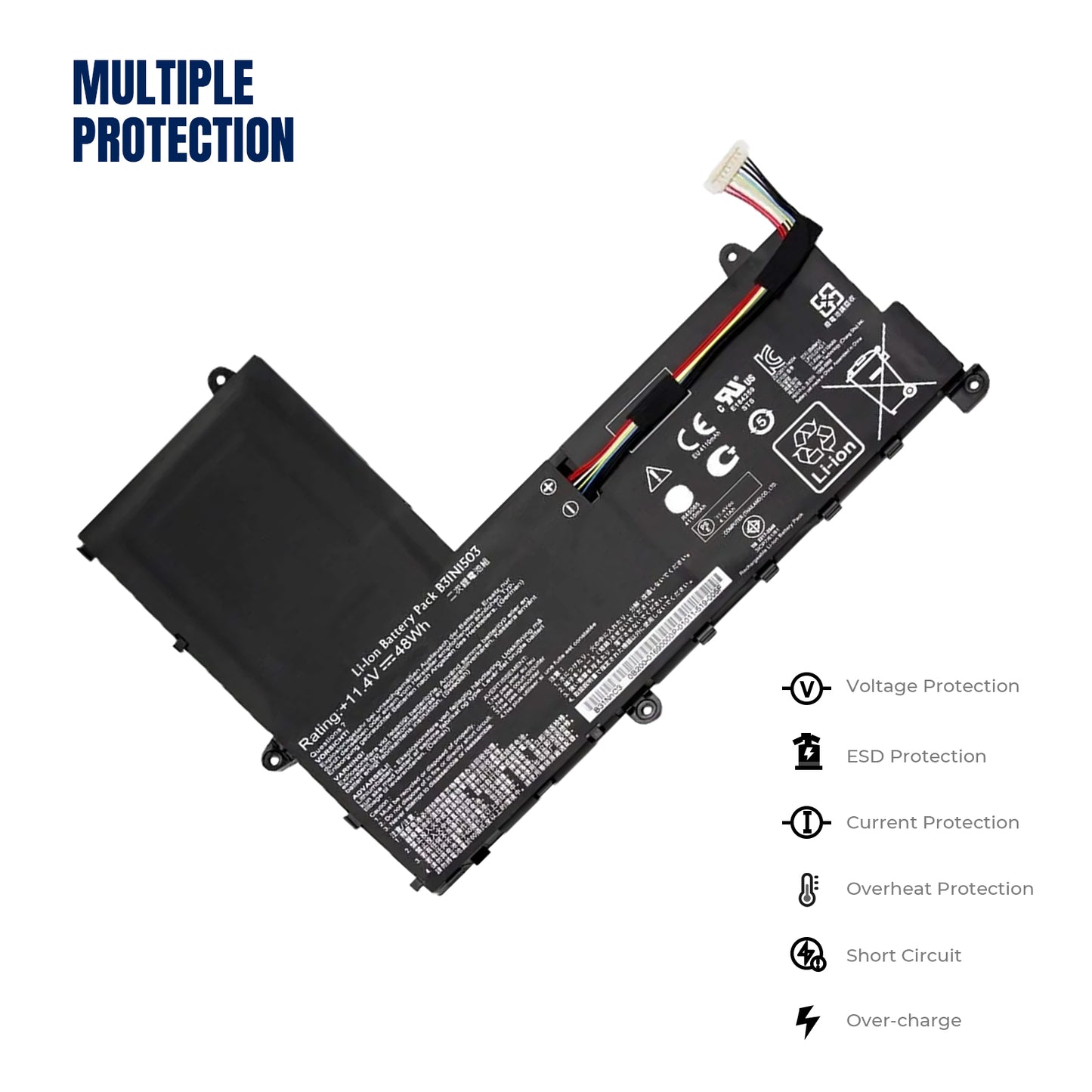KELESY Batería B31N1503 para Asus EeeBook, E202SA-1D, E202SA-1B, E202SA
