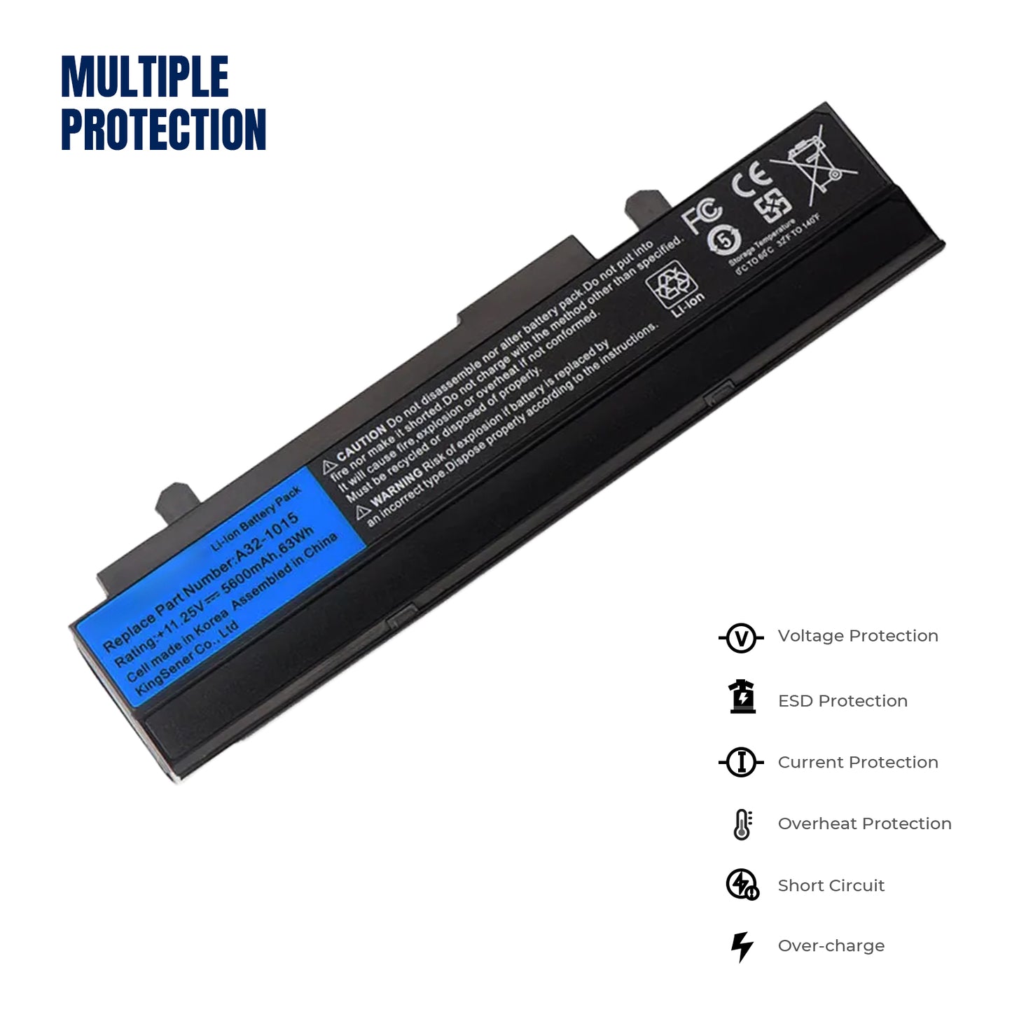 KELESY Korea Cell A32-1015 Laptop Battery for ASUS Eee PC 1011 1015P 1015PE 1015PW 1016 1016P 1215 1215N 1215P 1215T A31-101