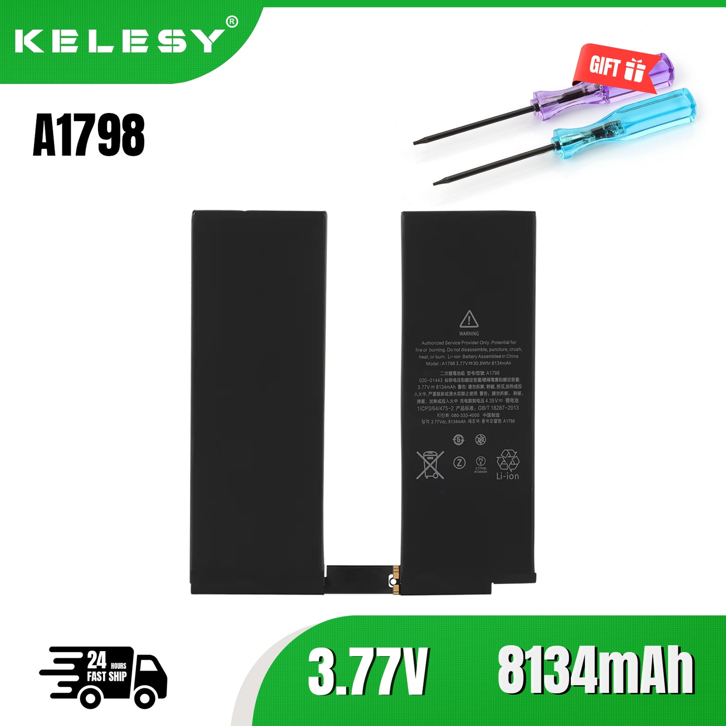 Аккумулятор для планшета KELESY A1798 для iPad Pro 10,5 дюйма A1701 A1709 A1852 10,5" 10 5 сменная батарея 8134 мАч высокой емкости 0 циклов