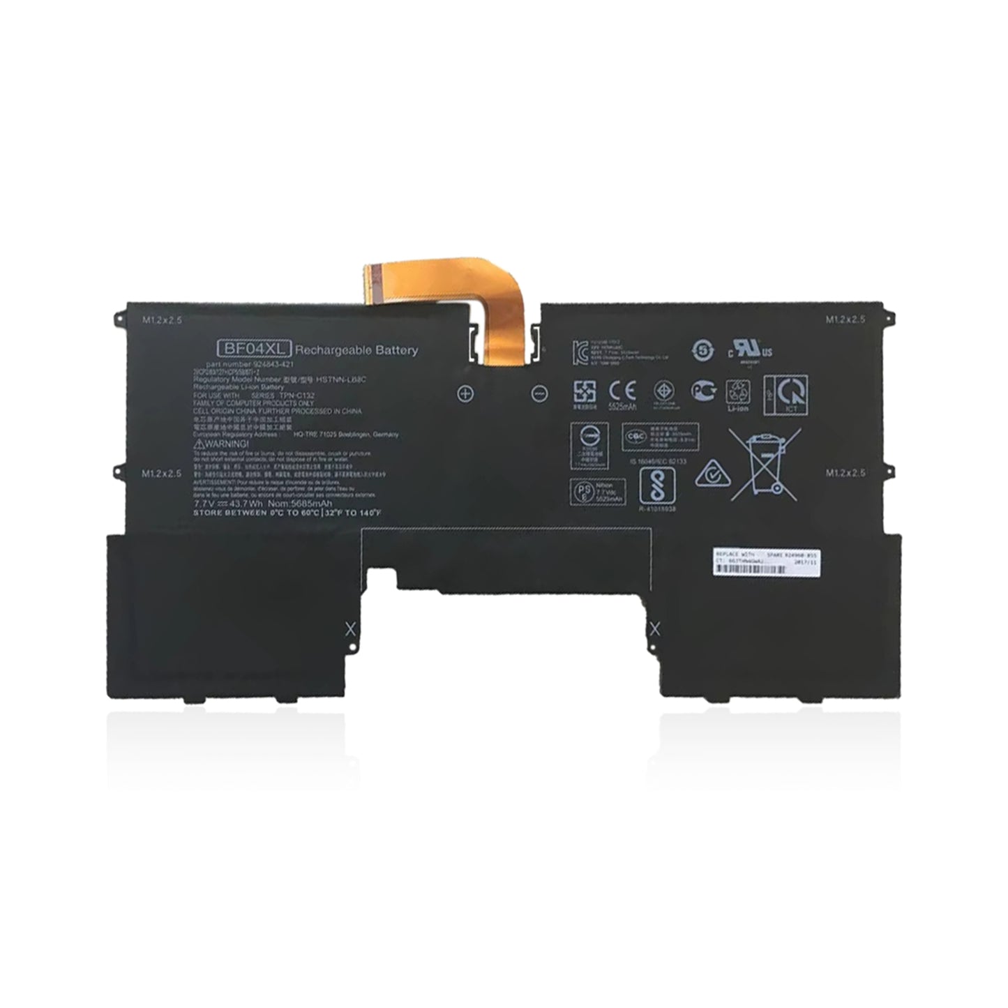 KELESY BF04XL 7.7V 43.7WH Battery for HP Spectre 13-af000 13-AF002LA 13-AF520TU 13-AF018TU 13-AF012DX 924843-421 924960-855 HSTNN-LB8C