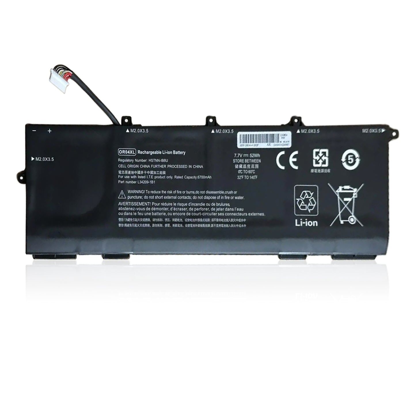 Аккумулятор KELESY OR04XL для ноутбука HP ZHAN X13 G2 X360 830 G6 HSTNN-IB8U HSTNN-DB9C L34449-005 L34209-1B1 L34209-2B1