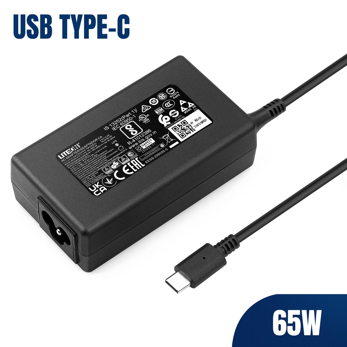 LITEON Laptop AC Adapter for General Model 65W USB Type-C, PA-1650-58PF
