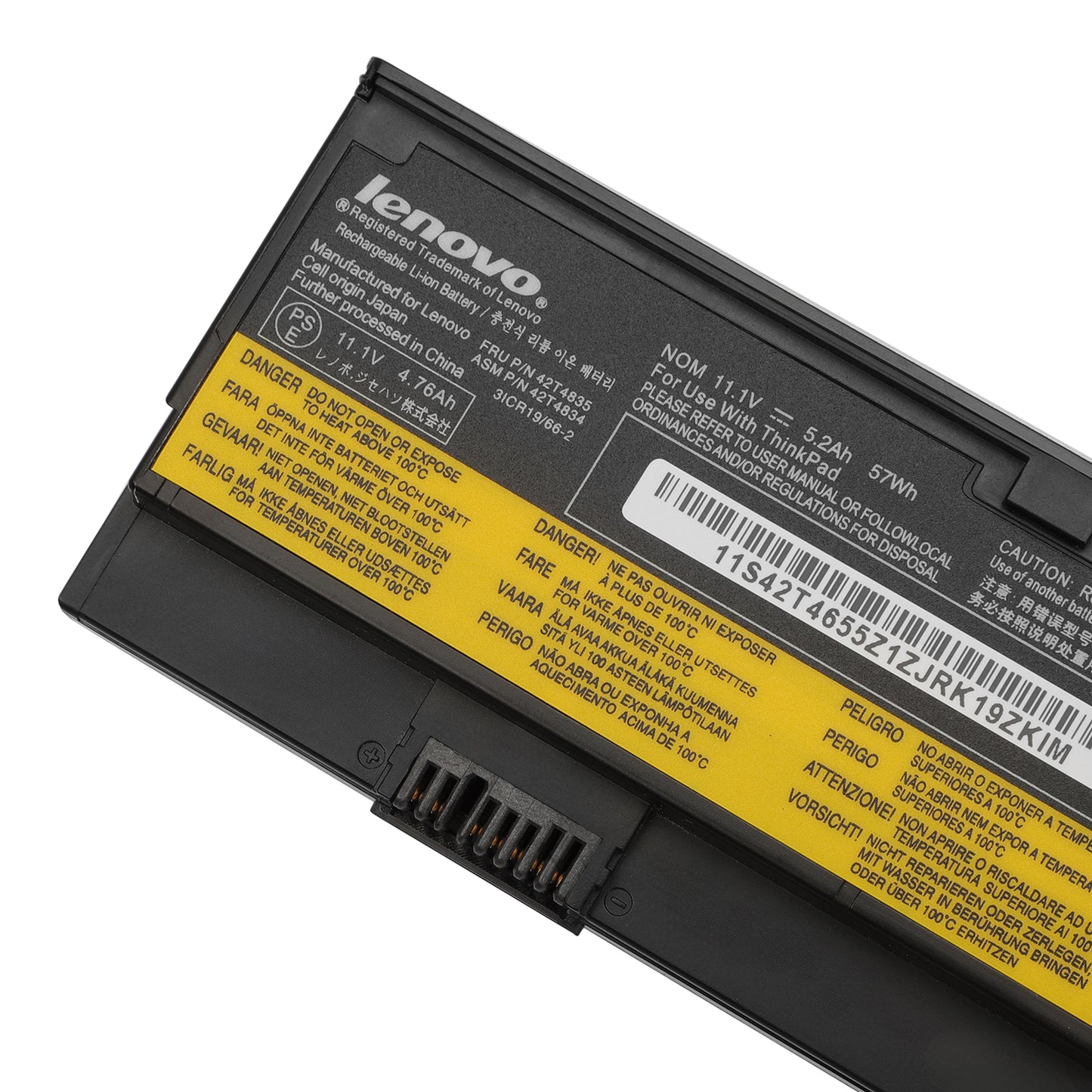 KELESY New 42T4835 42T4834 45N1171 Laptop Battery 11.1V 5.2Ah 57Wh For Lenovo ThinkPad X200 X200S X201 X201S X201