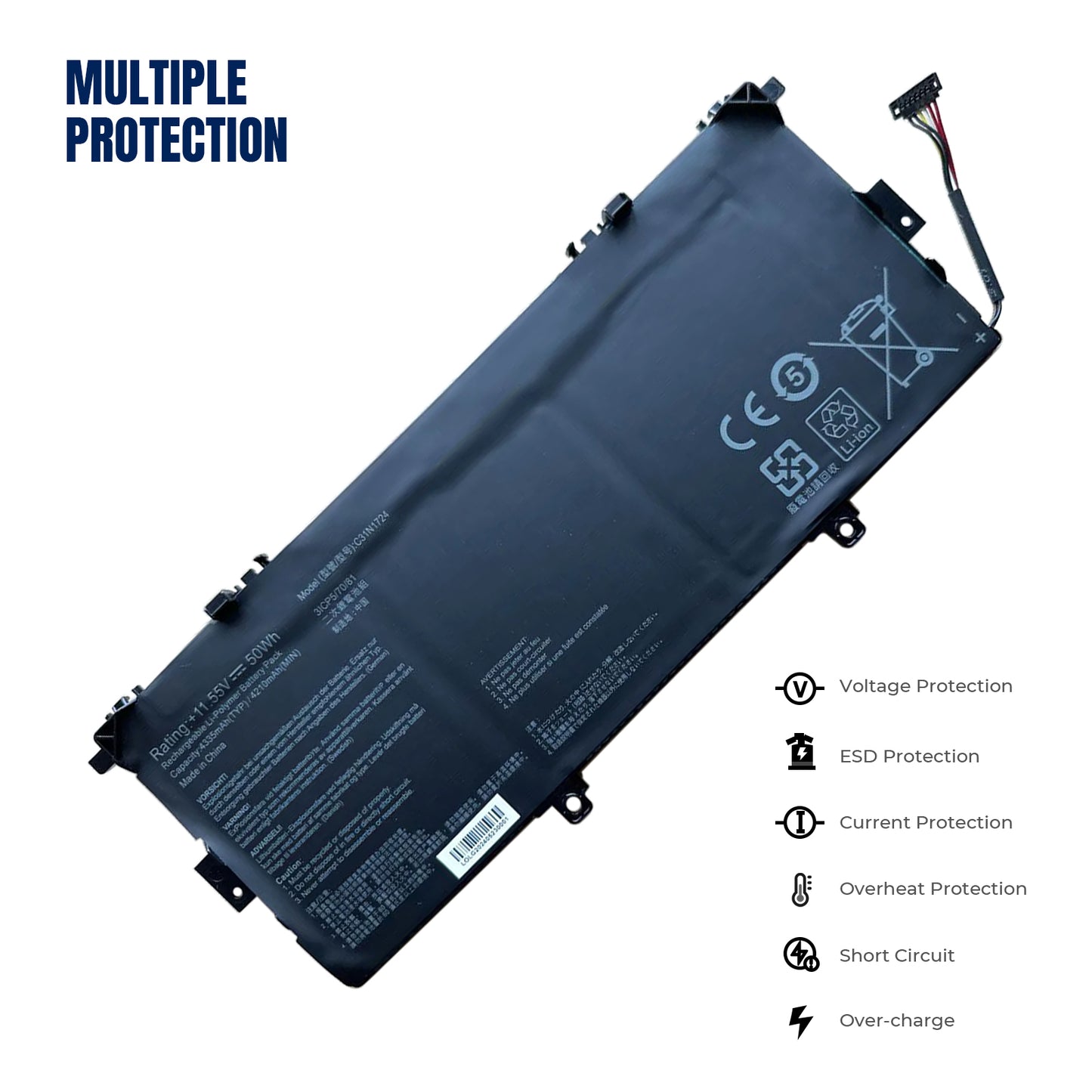 KELESY C31N1724 Akku für ASUS ZenBook 13 UX331F UX331UAL U3100FAL UX331FAL UX331FAL-EG017R EG028T Serie 0B200-02760400