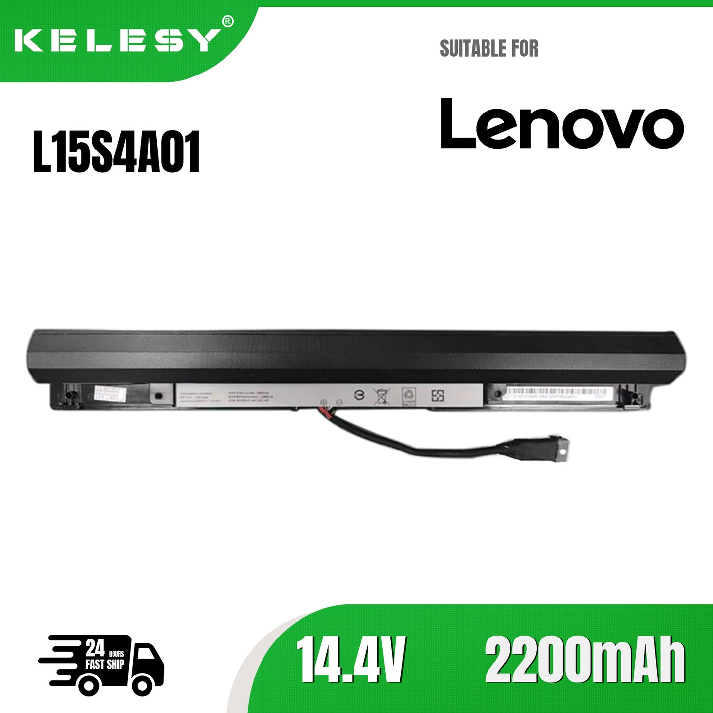 KELESY L15S4A01 L15L4A01 Аккумулятор для Lenovo Ideapad V4400 300-14IBR 300-15IBR 300-15ISK 100-14IBD 300-13ISK L15M4A01 L15S4E01
