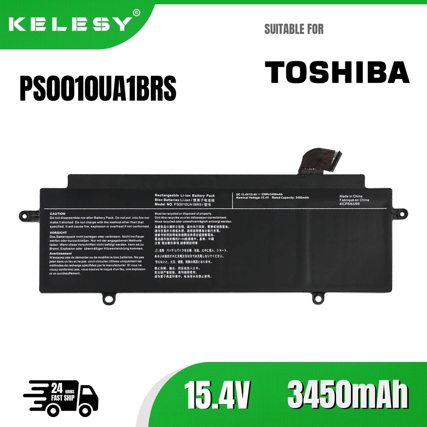 KELESY batería KingSener PS0010UA1BRS para ordenador portátil, para Toshiba Dynabook Portege X30W, serie X30W-J, Notebook