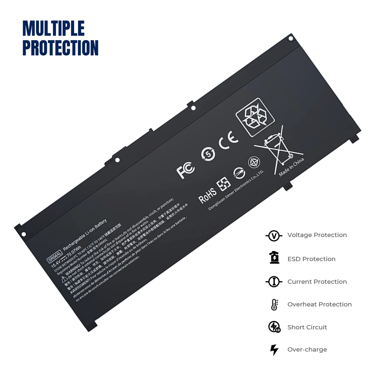 KELESY SR04XL Laptop Battery for HP OMEN 15-CE 15-CB 15-CE015DX 15-CB014ur TPN-Q193 TPN-Q194 TPN-C133 HSTNN-DB7W 917724-855