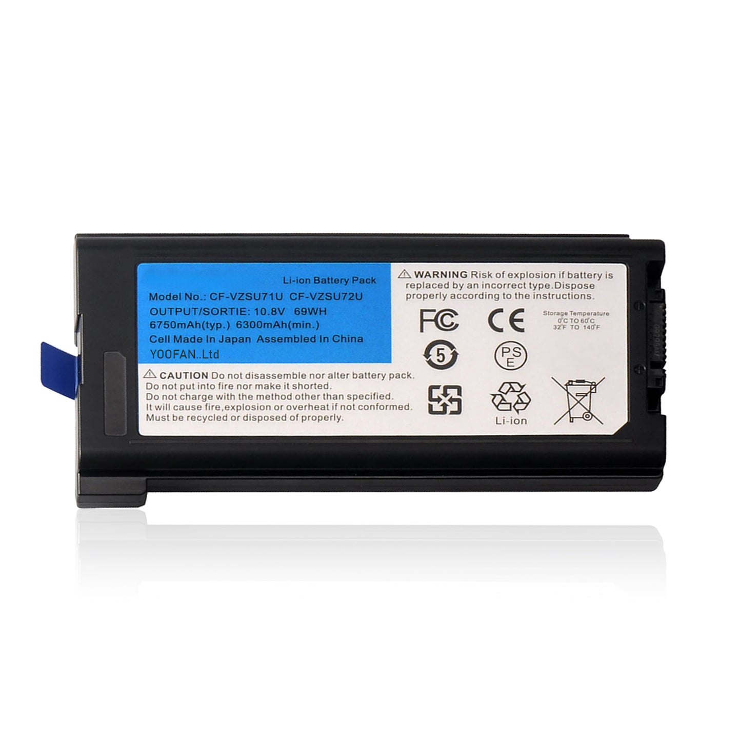 KELESY batería CF-VZSU72U para ordenador portátil, accesorio para Panasonic Toughbook, CF-VZSU71U, CF-30, CF-31, CF-53, 10,8 V