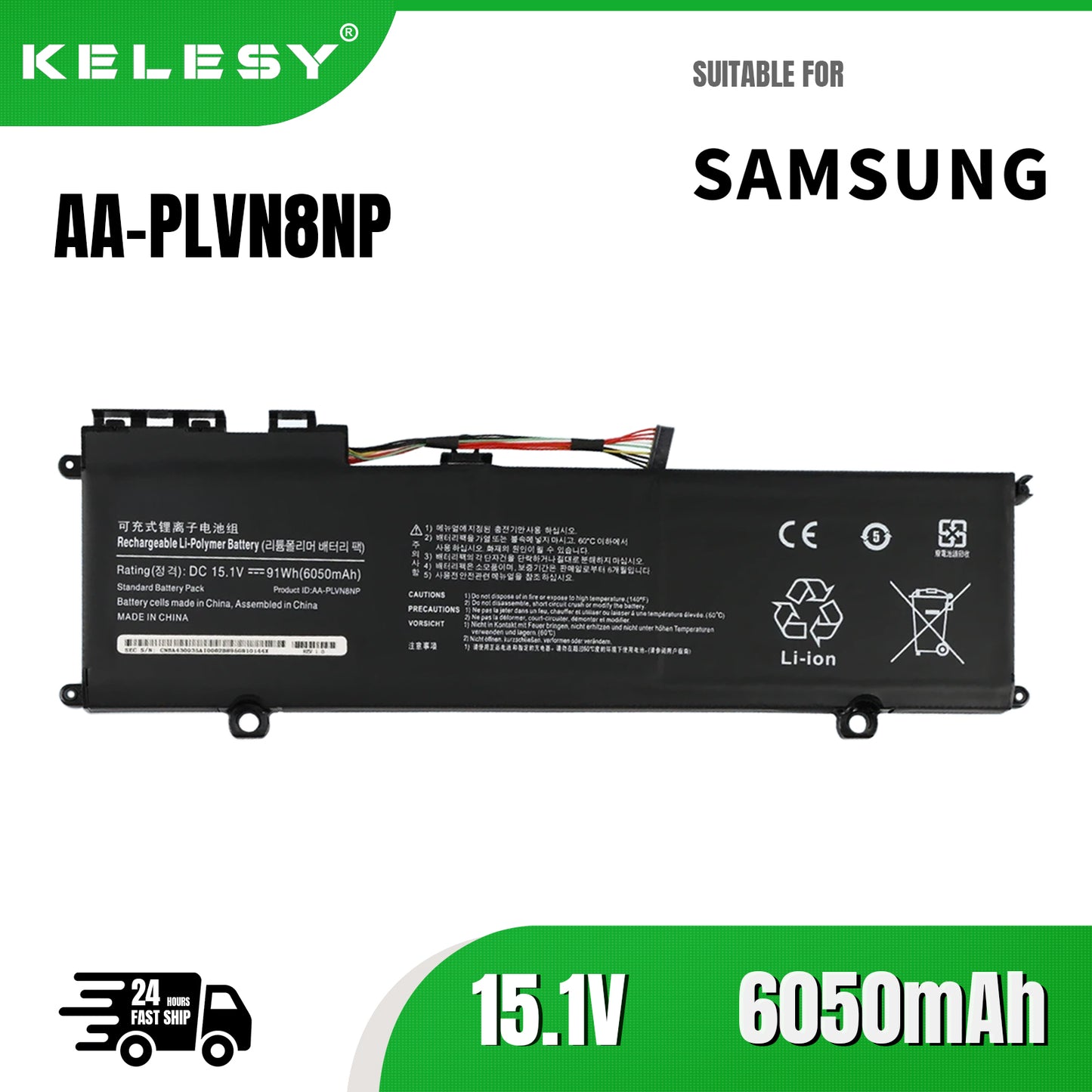 Портативный аккумулятор KELESY AA-PLVN8NP для Samsung ATIV Book 8 Touch 780Z5E 780Z5E-S01 NP780Z5E 870Z5G NP870Z5G