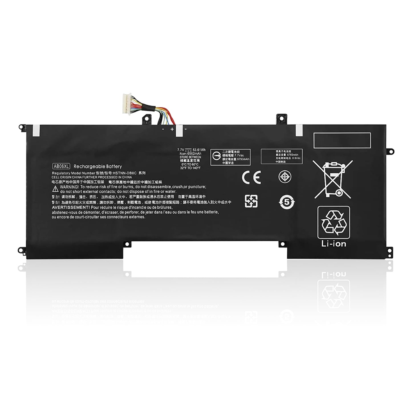 Аккумулятор KELESY AB06XL для HP ENVY 13-AD019TU 13-AD020TU 13-AD106TU 13-AD108TU TPN-I128 HSTNN-DB8C 921408-2C1 921438-855