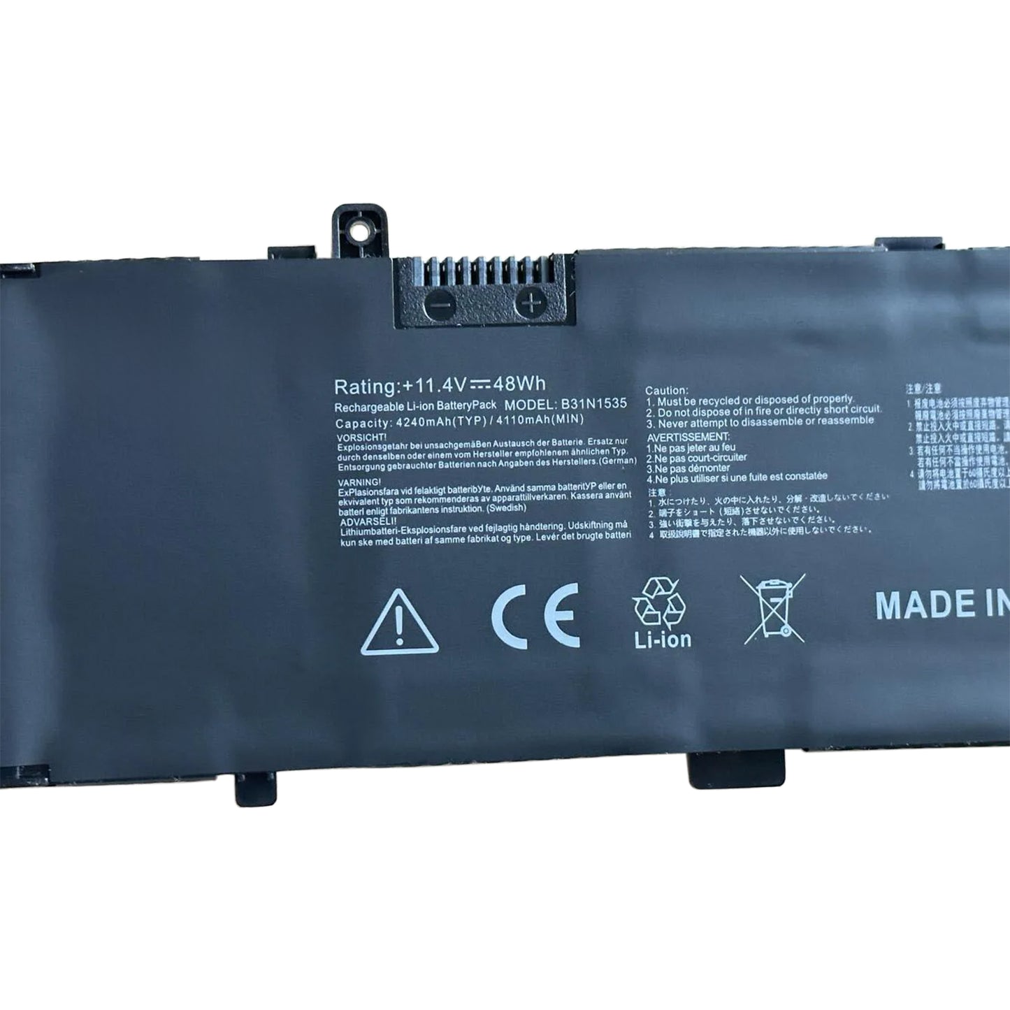 KELESY B31N1535 Laptop Battery For ASUS ZenBook UX310 UX310UA UX310UQ UX410 UX410U UX410UA UX410UQ U4000U U400UQ RX310U 48WH