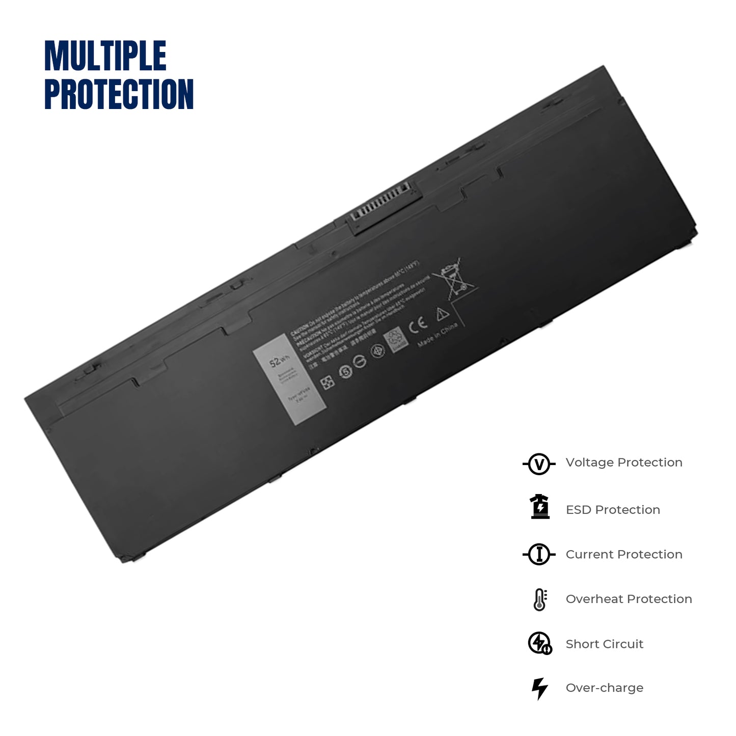 KELESY Fully VFV59 Laptop Battery Compatible with Dell Latitude E7240 E7250 GD076 VFV59 F3G33 DL011311-PLP22G01 PT1 X01 W57CV