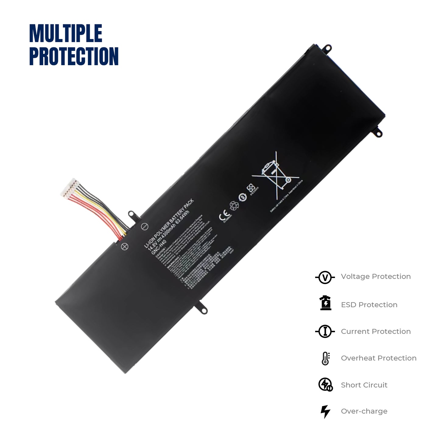 KELESY GNC-H40 14.8V 63.64Wh Original Laptop Battery for Gigabyte P34 V2 4300mAh