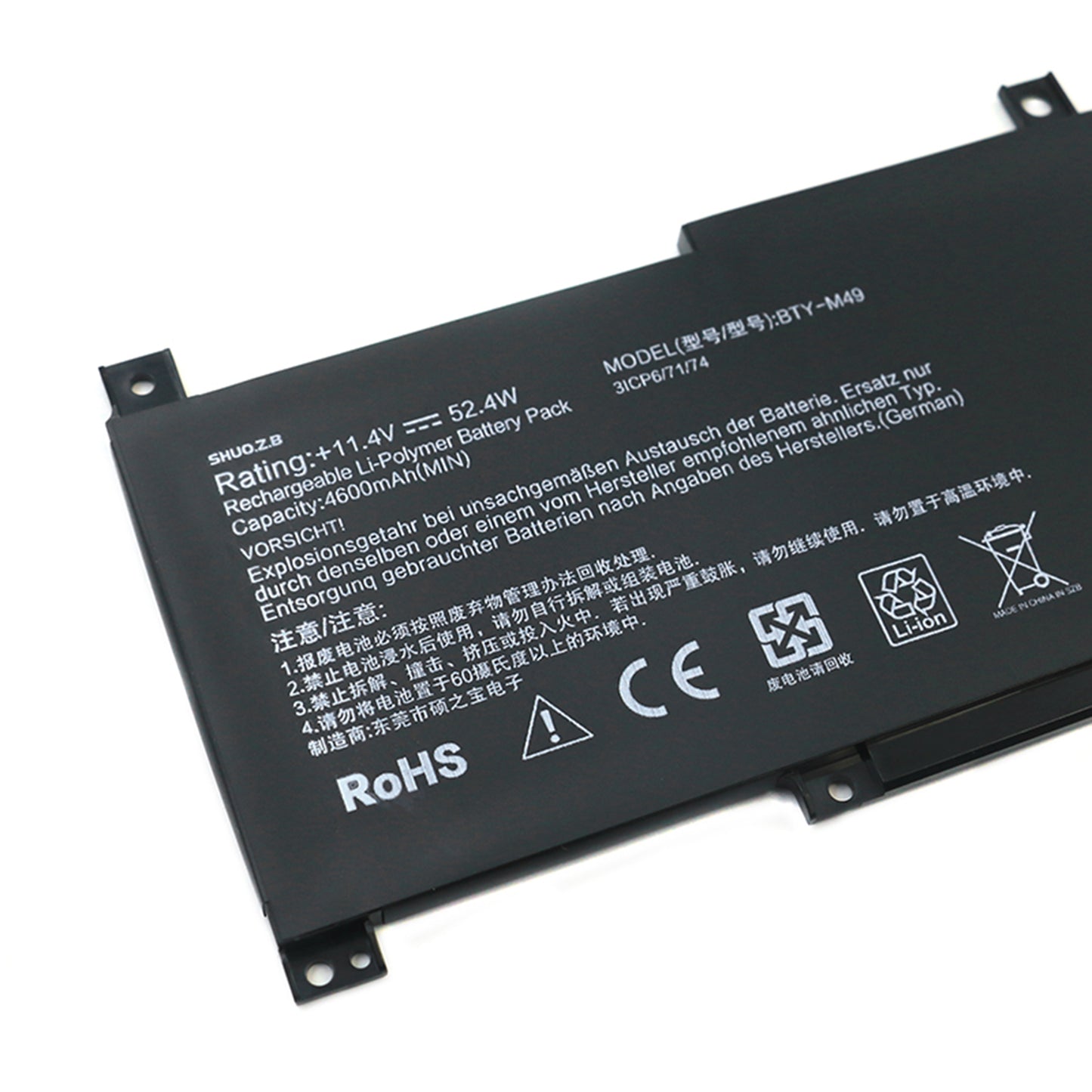 KELESY BTY-M49 11.4V 52.4WH Laptop Battery for Msi Prestige 14 A10M A10SC A10RAS A11SCX A11SC