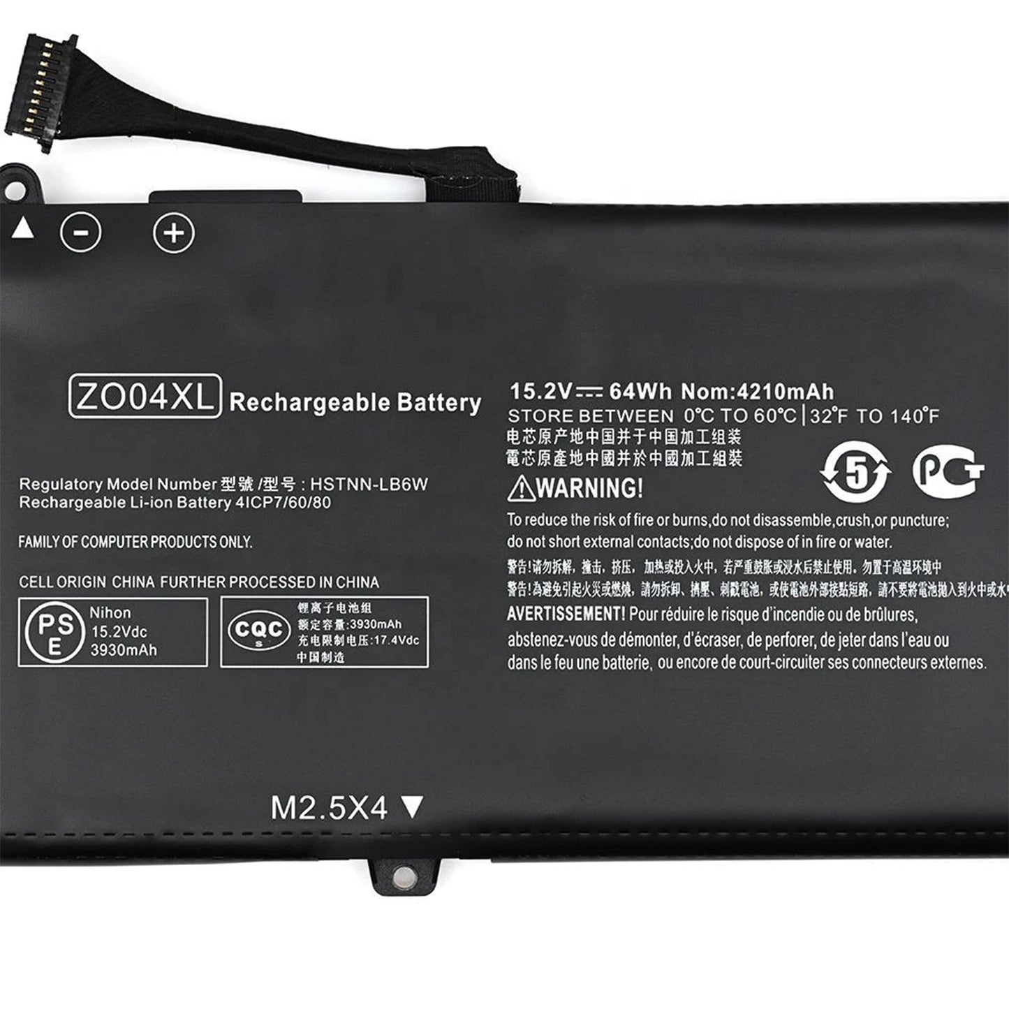 KELESY New Genuine Original ZO04XL 15.2V 64Wh Laptop Battery for HP ZBook Studio G3 G4 808450-001 808396-421 HSTNN-CS8C