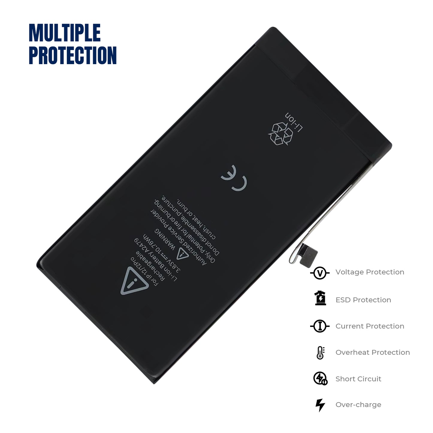 KELESY A2479 сменный аккумулятор для iPhone 12 iPhone 12pro 3,83 В 10,78 Вт·ч 2815 мА·ч с бесплатными инструментами