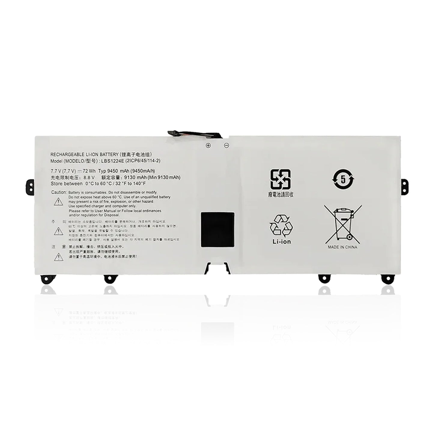 KELESY batería para ordenador portátil LBS1224E LBR1223E, 7,7 V, 72Wh, 9130mAh, para LG Gram 2018, 13Z980, 14Z980, 15Z980