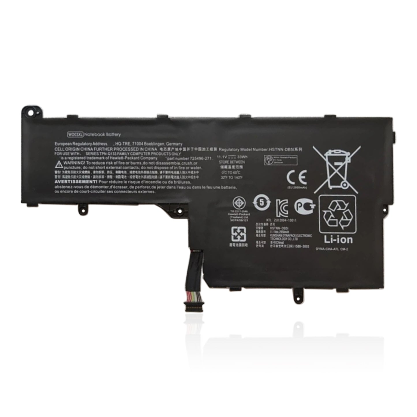 KELESY WO03XL Battery for HP SPLIT Mini X100E 100E x2 13-M 13-M010DX Tablet 725606-001 725496-1B1 HSTNN-DB5I HSTNN-IB5I 33WH