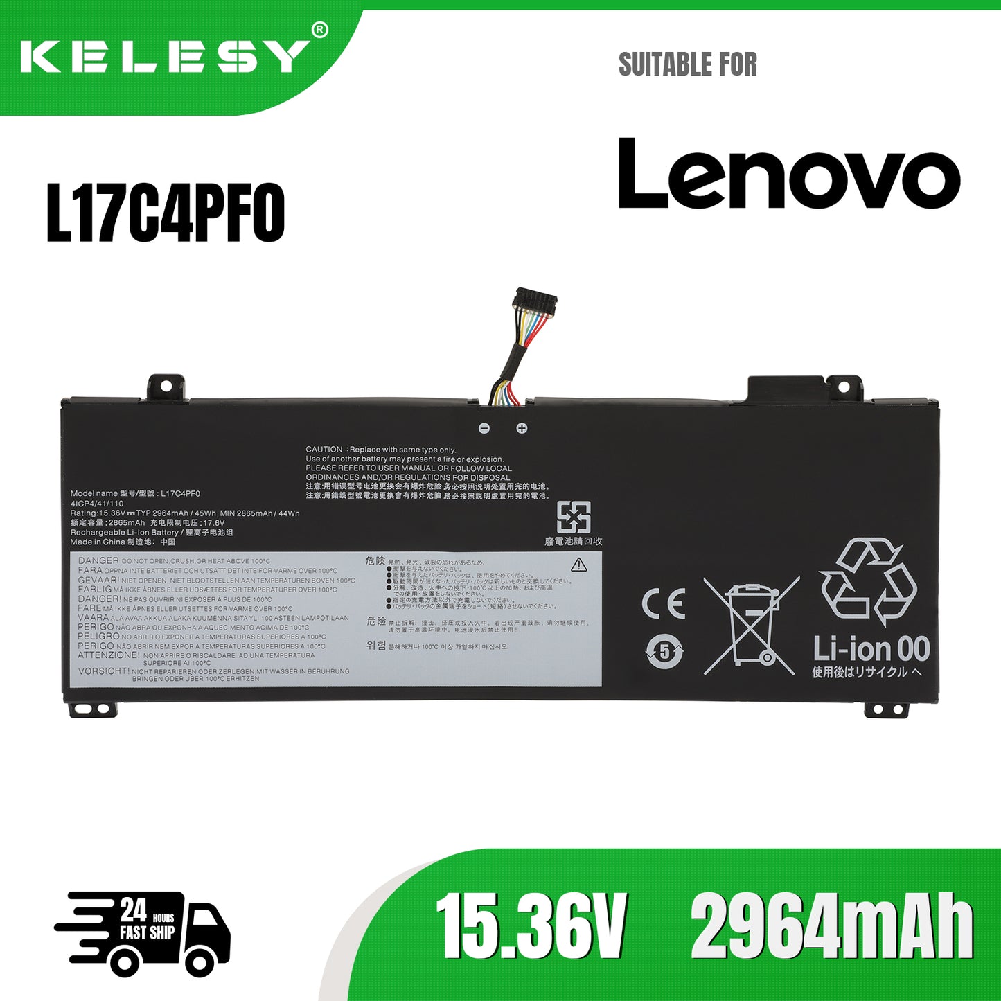 KELESY NEW Original Laptop Battery For Lenovo xiaoxin Air 13IWL/IML Ideapad S530-13IWL L17M4PF0 L17C4PF0
