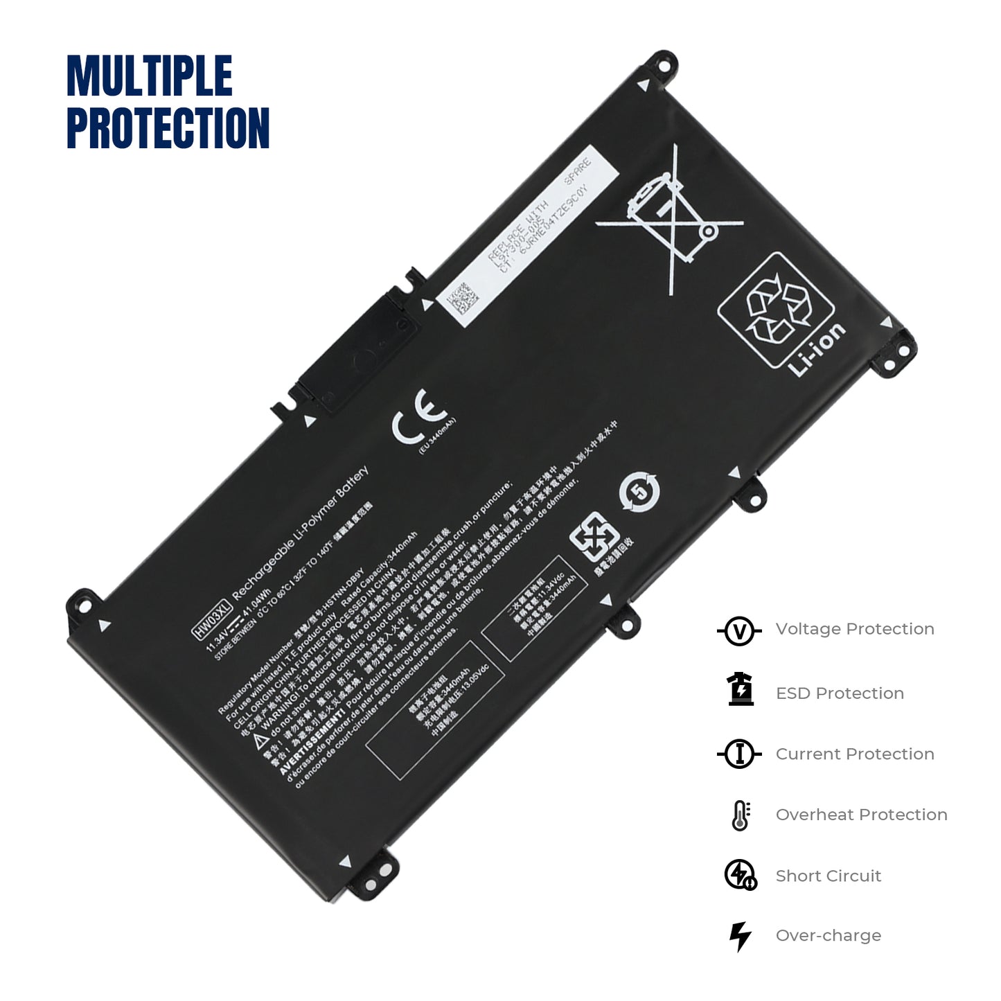 KELESY 11.34V 41.04Wh Computer Battery Laptop HW03XL For HP 15-EG0067ST HSTNN-IB90 HSTNN-LB8U L97300-005 L96887-421 New