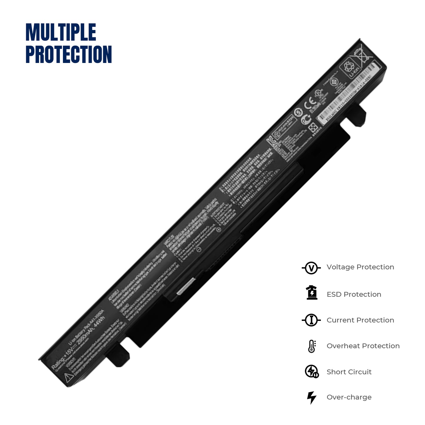 KELESY 2950mAh A41-X550A Laptop Battery for ASUS A41X550 X450 X550 X550C X550B X550V X450C X550CA X452EA X452C Y581C Y481C