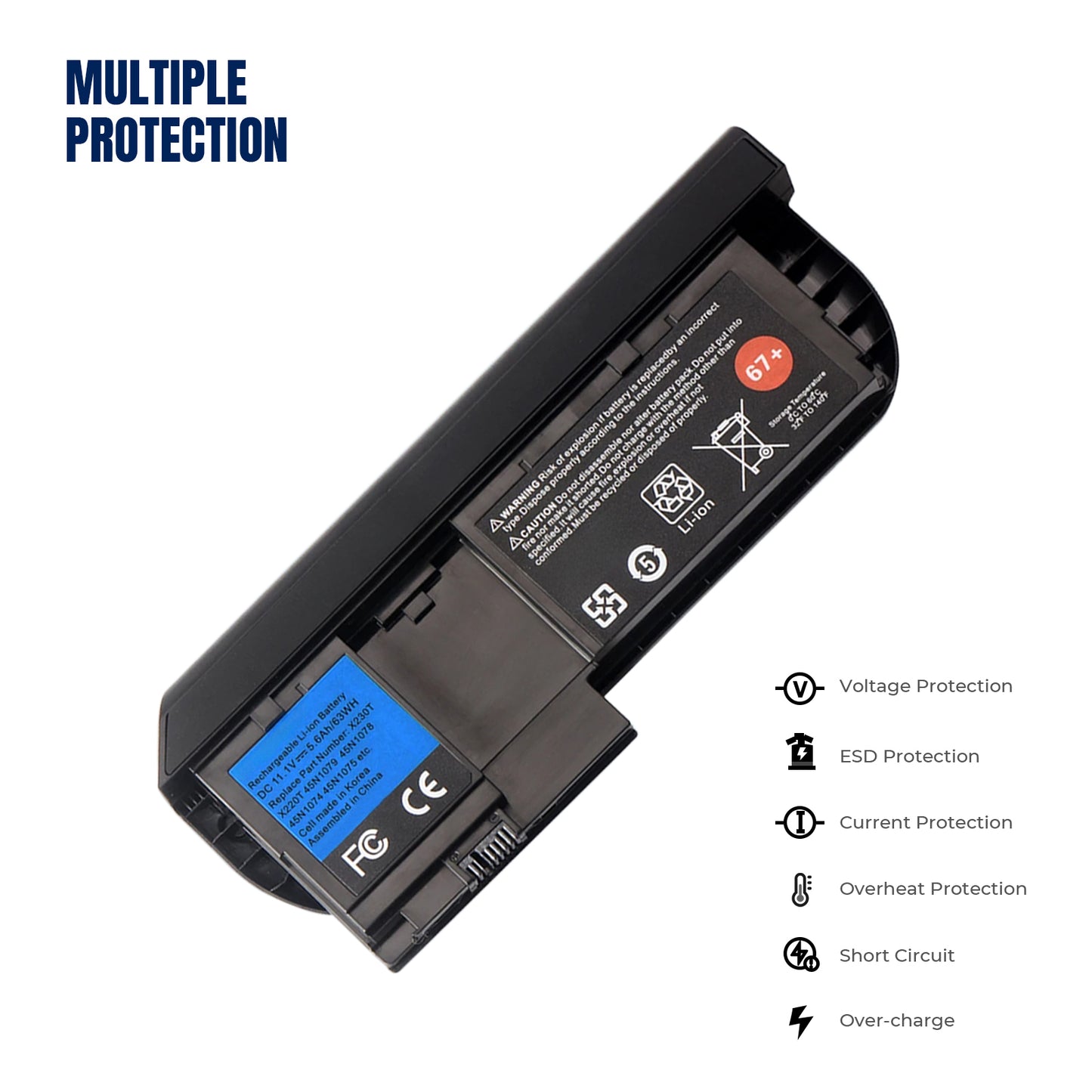 KELESY Corea celular X230T batería de tableta para Lenovo Thinkpad X230T 45N1078 45N1079 45N1075 45N1077 45N1074 67 + 11.1 V 560