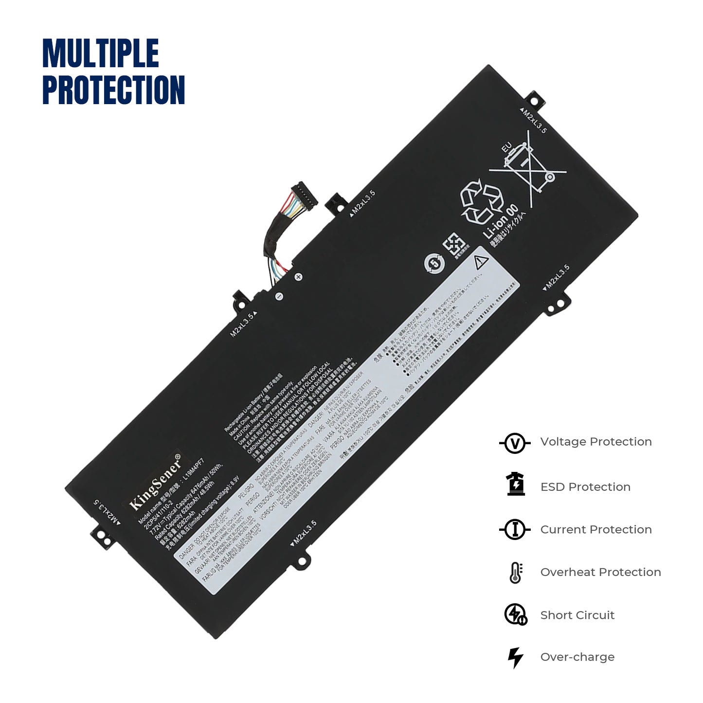 KELESY L19M4PF7 L19D4PF5 Battery For Lenovo YOGA 13S 2021 For Yoga 7 Carbon 13ITL5 Series 7.72V 6476mAh