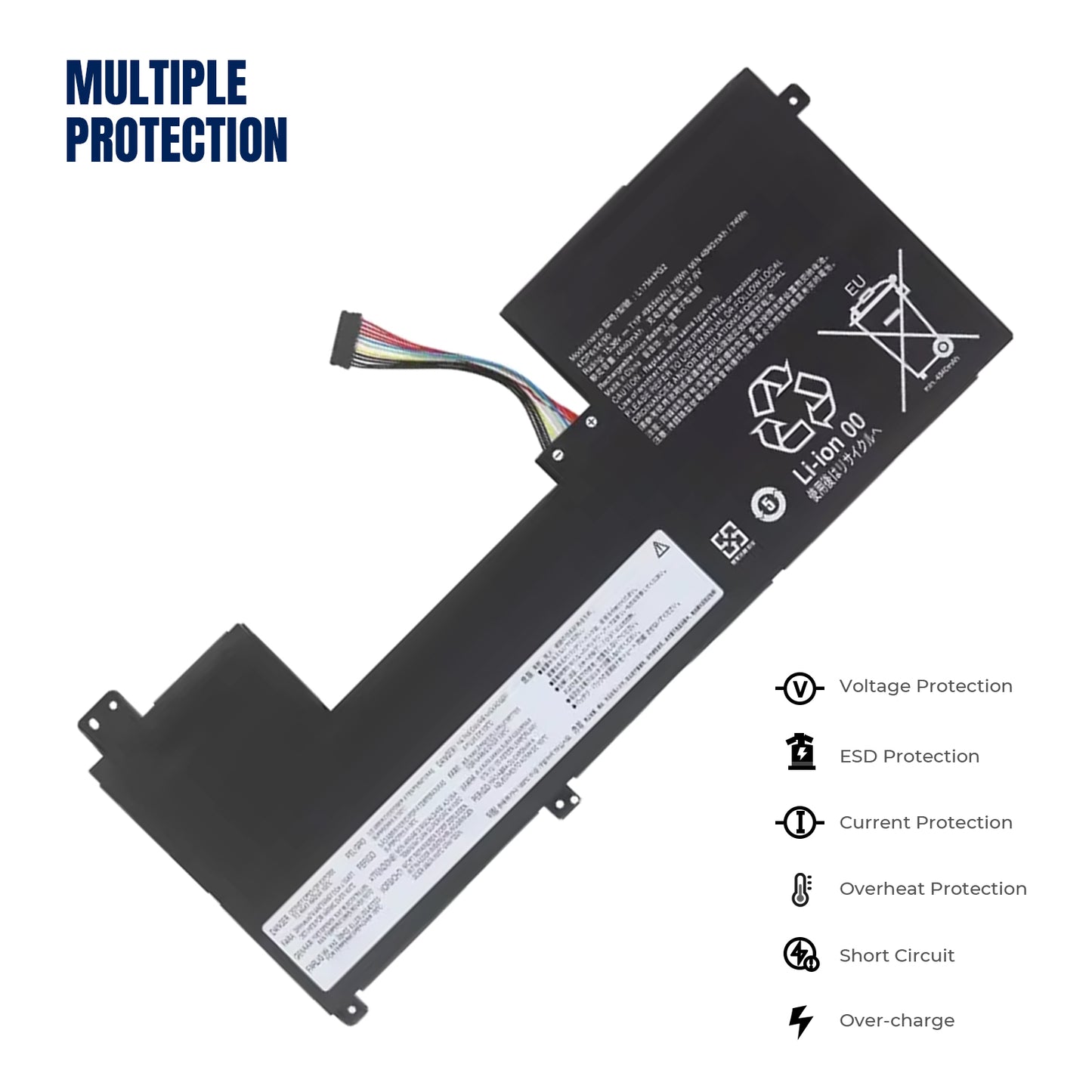 KELESY L17M4PG2 Battery For Lenovo Legion Y730-17ICH Y740-17IRH Y9000K Series L17M4PG2 L17C4PG2 L17L4PG2 L17S4PG2 L18C4PG1